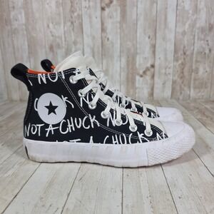 Converse Run‎ Star Hike High Top Platform Not a Chuck Graffiti Sneakers